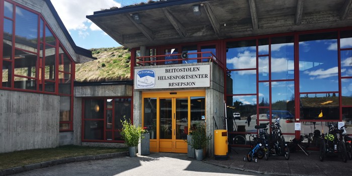 Hovedinngangen ved Beitostølen Helsesportsenter